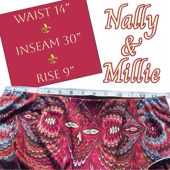 SALE | NALLY + MILLIE Printed Wide Leg Palazzo Pants - Picture 5 of 6
